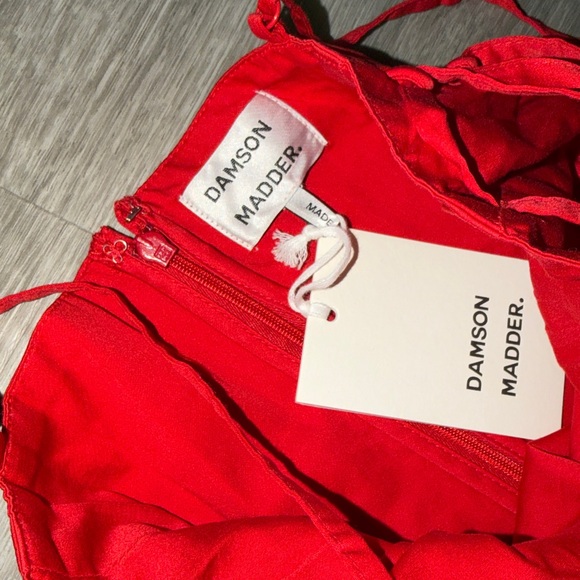 Damson Madder Red Angelina Midi Dress - Picture 13 of 16